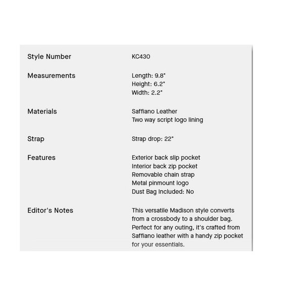 NWT Kate Spade Madison Willow Medium Flap Convertible Crossbody - Black - Picture 6 of 8